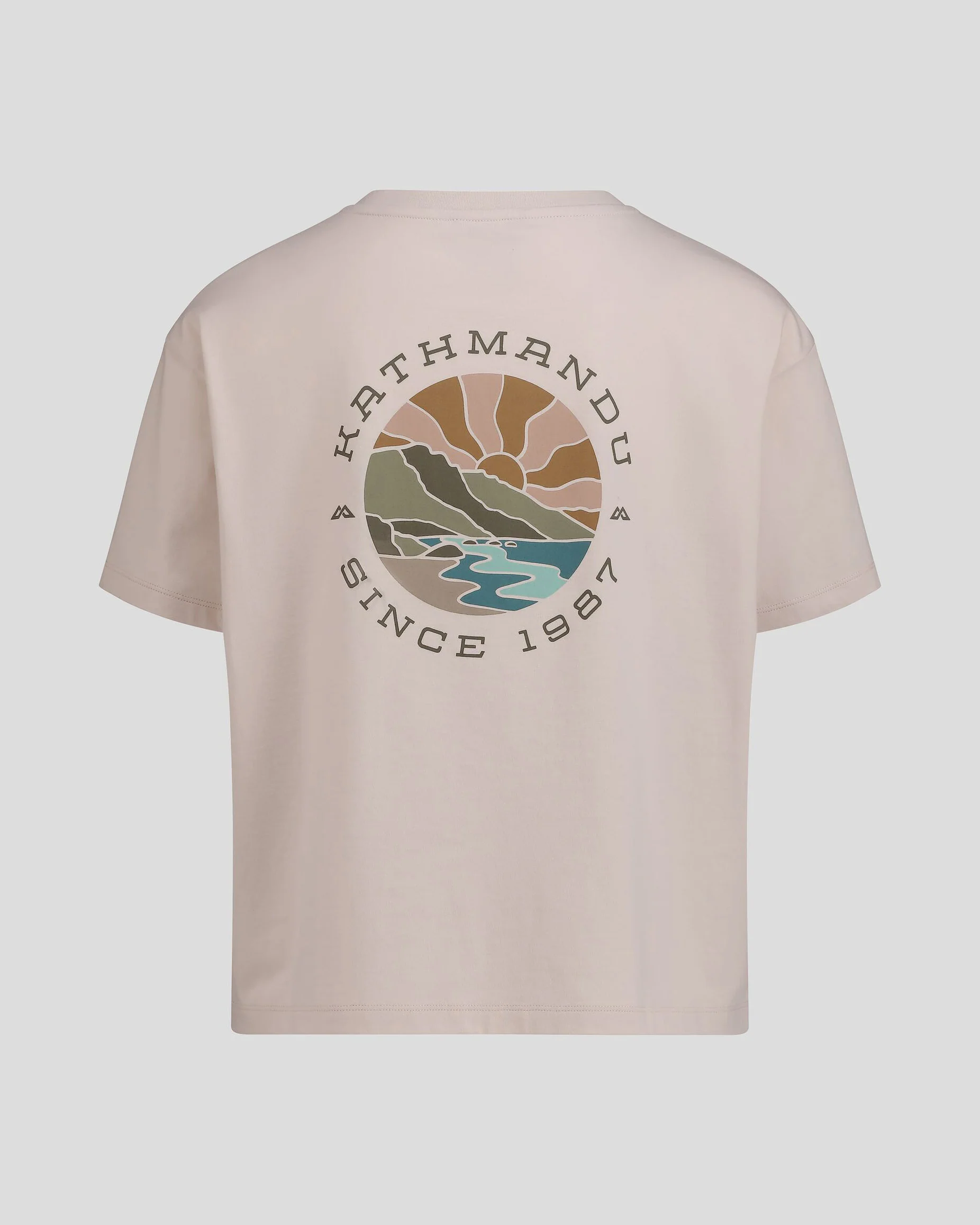 Women's Kathmandu Logo Sunburst Organic Cotton T-shirt - Shroom - Image 5