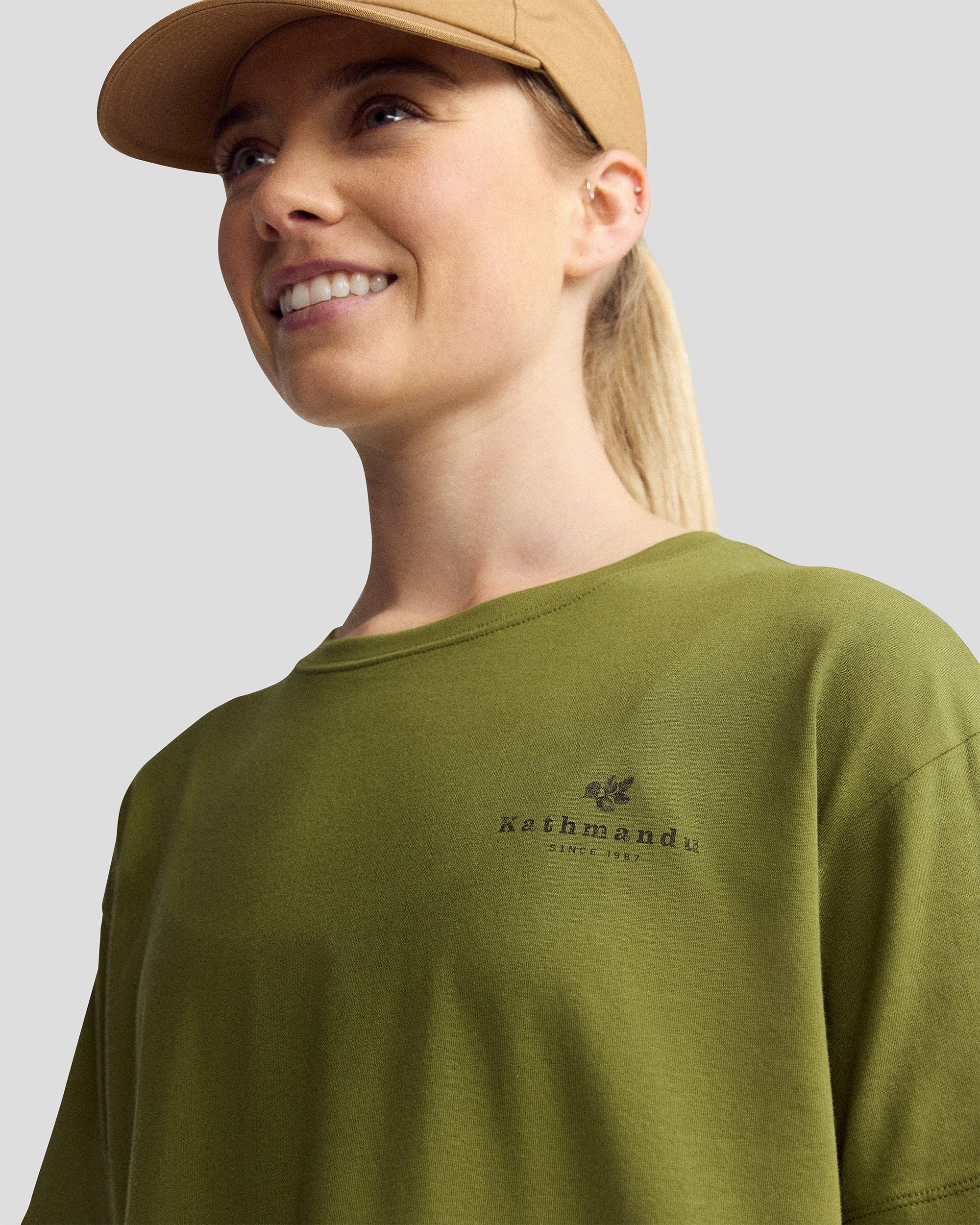 Women’s Trail Treasure Organic Cotton T - shirt - Dark Fern - Image 4