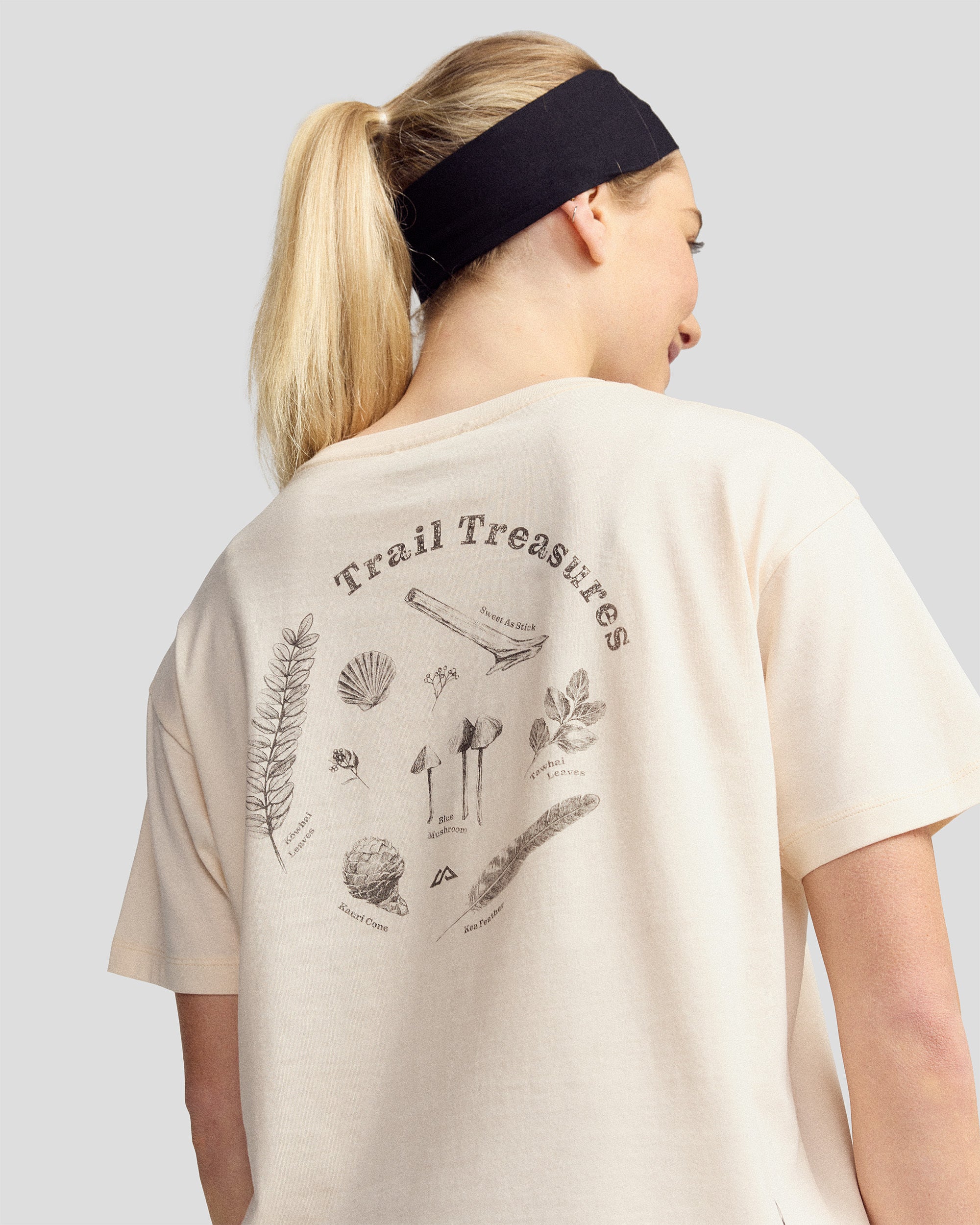 Women’s Trail Treasure Organic Cotton T-Shirt - Peachy - Image 3