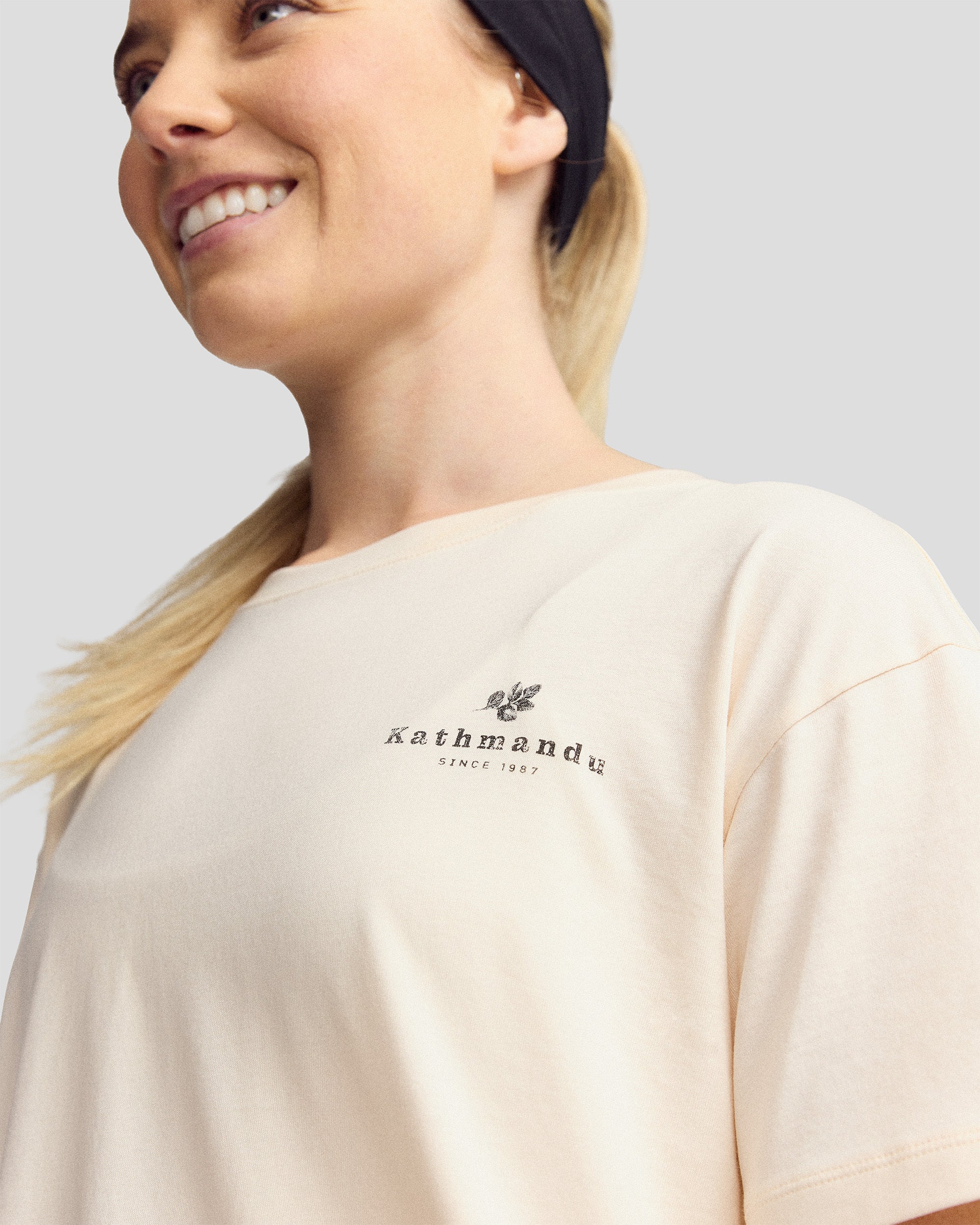 Women’s Trail Treasure Organic Cotton T-Shirt - Peachy - Image 5