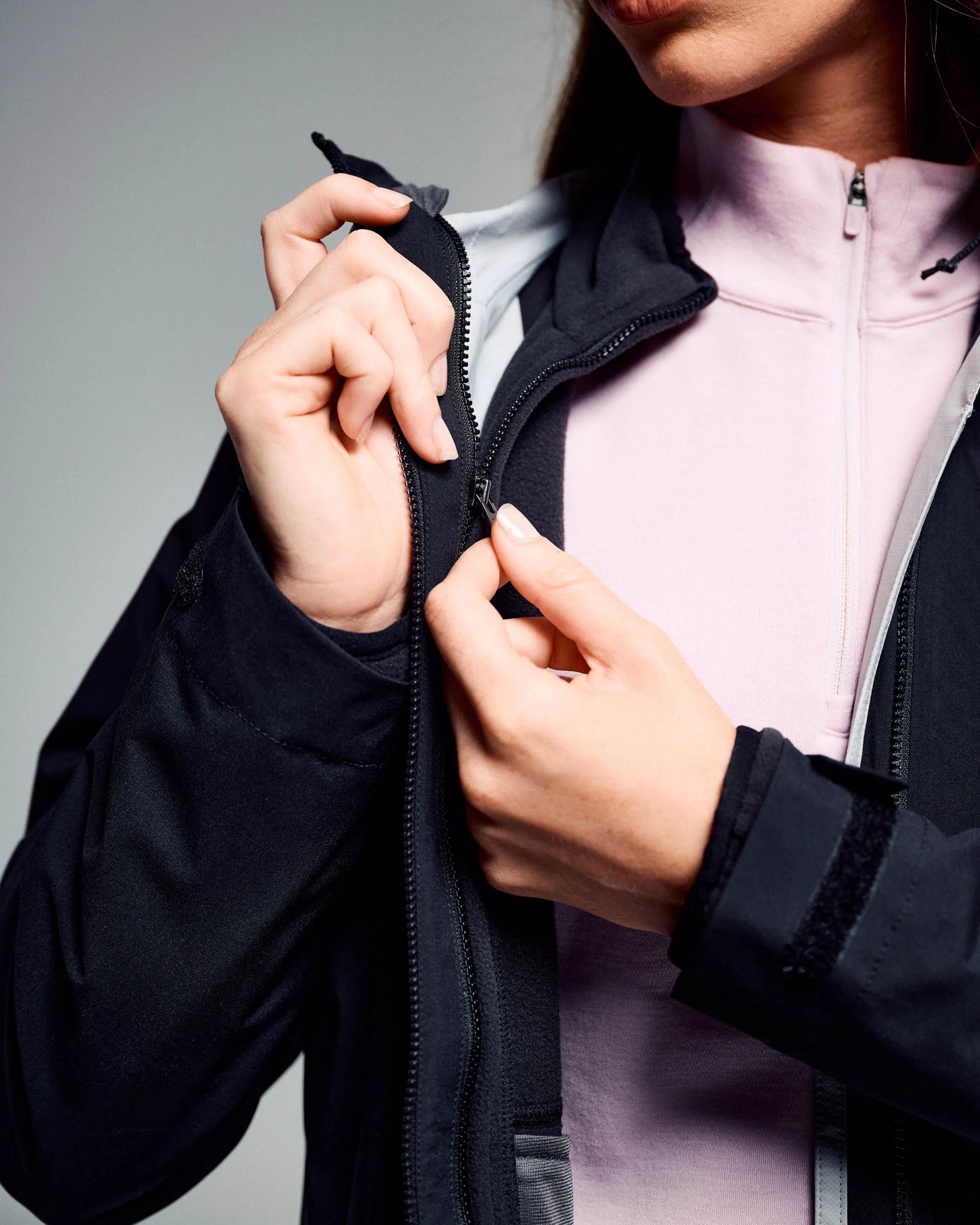 Women's Trailhead 3in1 Rain Hooded Jacket -  Black Stingray - Image 5