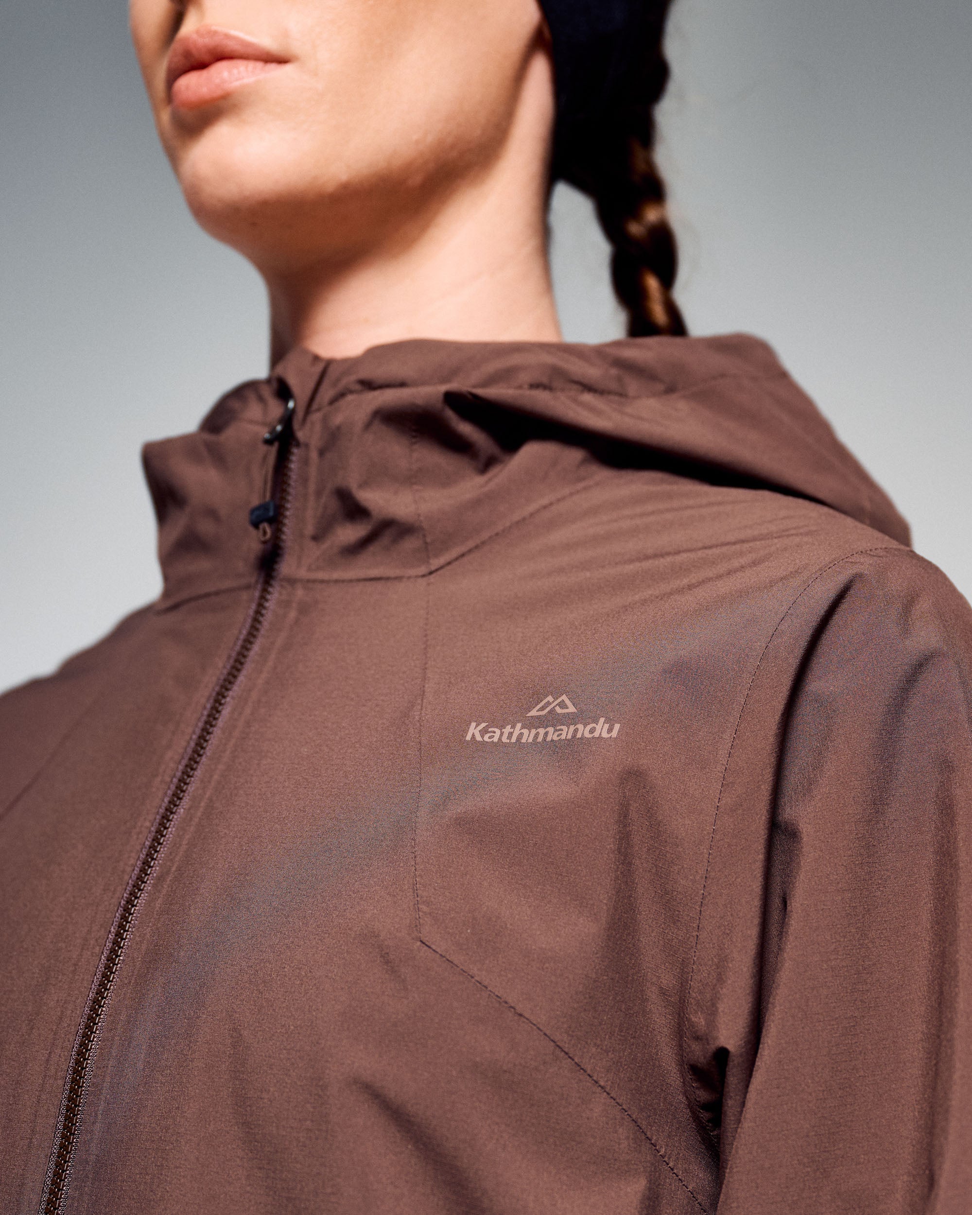 Women's Trailhead 3in1 Rain Hooded Jacket -  Dark Taupe/Shroom - Image 5