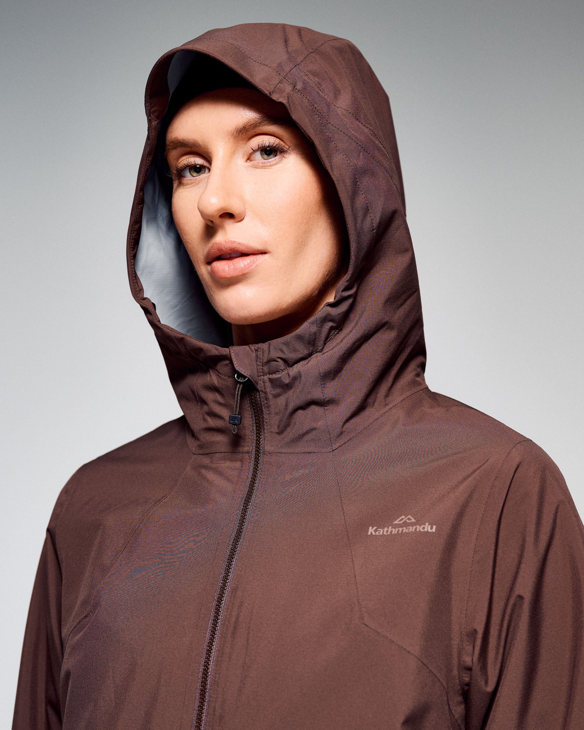 Women's Trailhead 3in1 Rain Hooded Jacket -  Dark Taupe/Shroom - Image 8