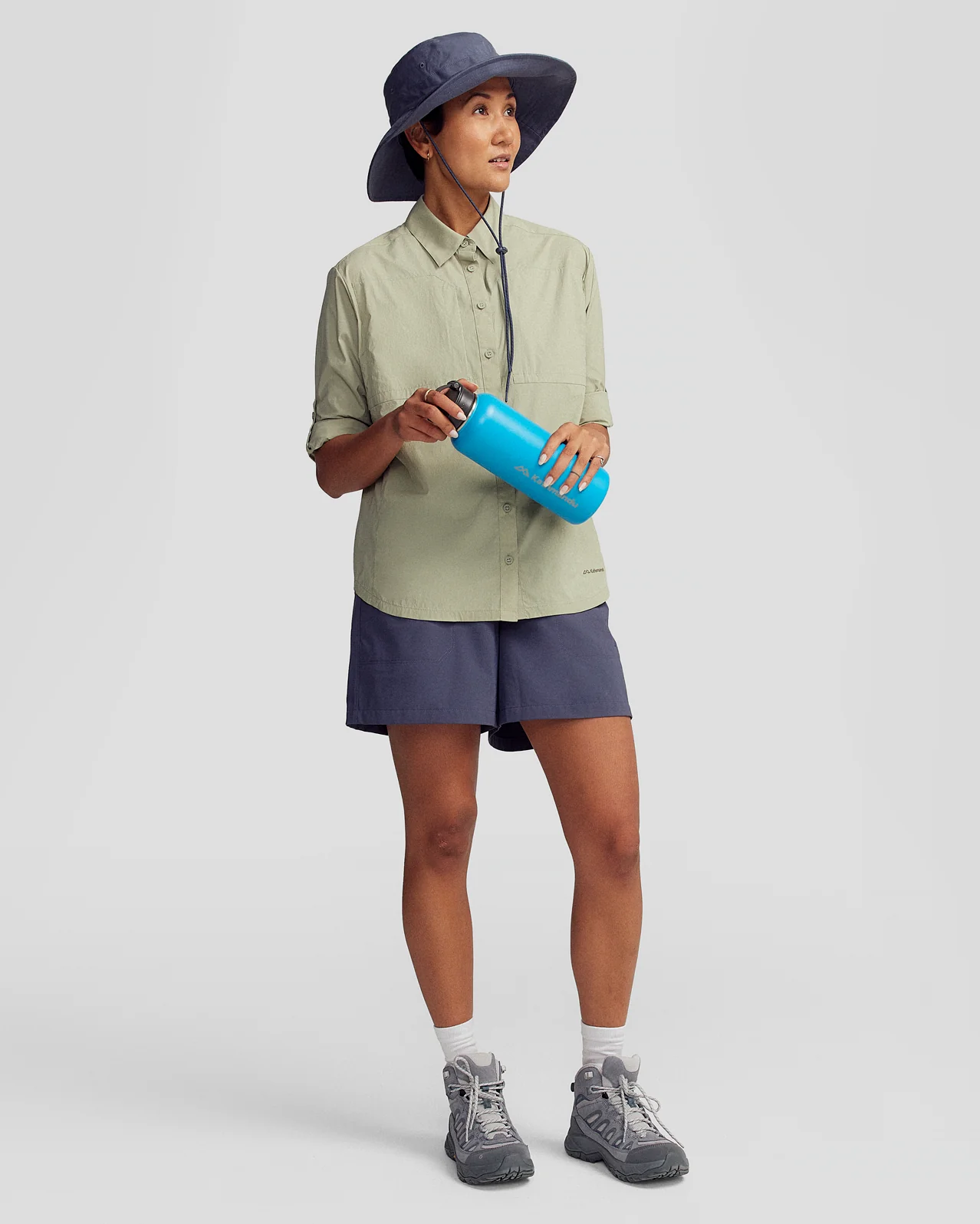 Womenâs Trailhead 4â Shorts - Mid Navy - Image 5