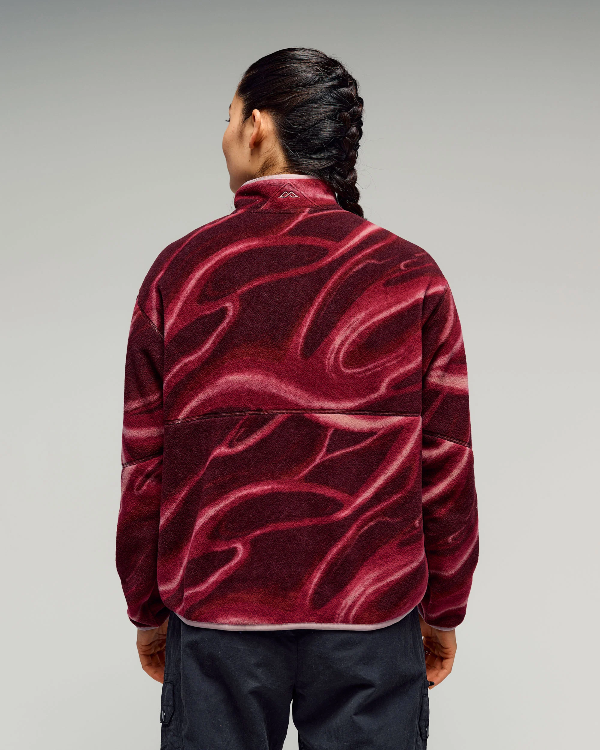 Women's Trailhead Fleece 1/4 Zip Pullover - Mulberry Braided River - Image 5
