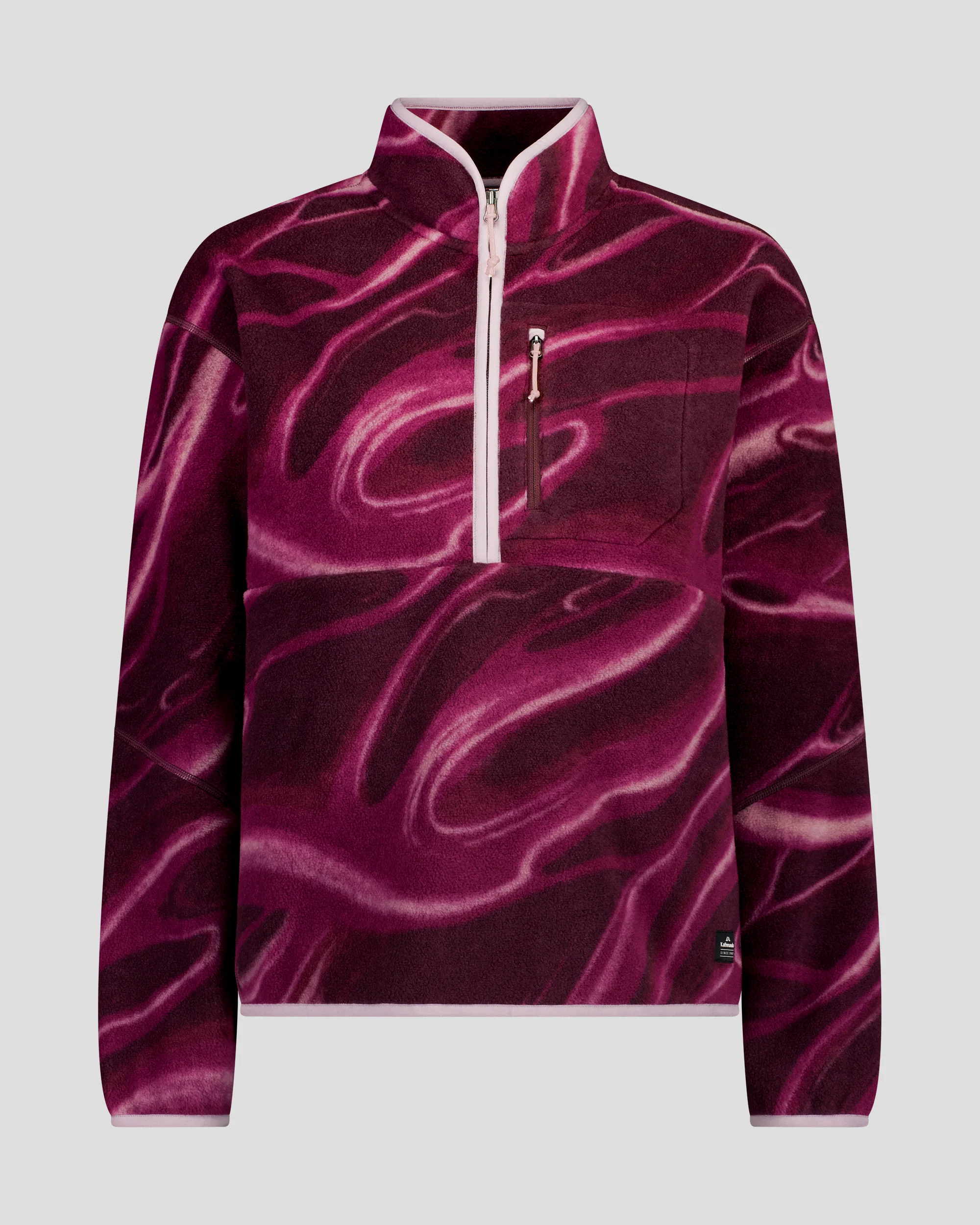 Women's Trailhead Fleece 1/4 Zip Pullover - Mulberry Braided River - Image 6