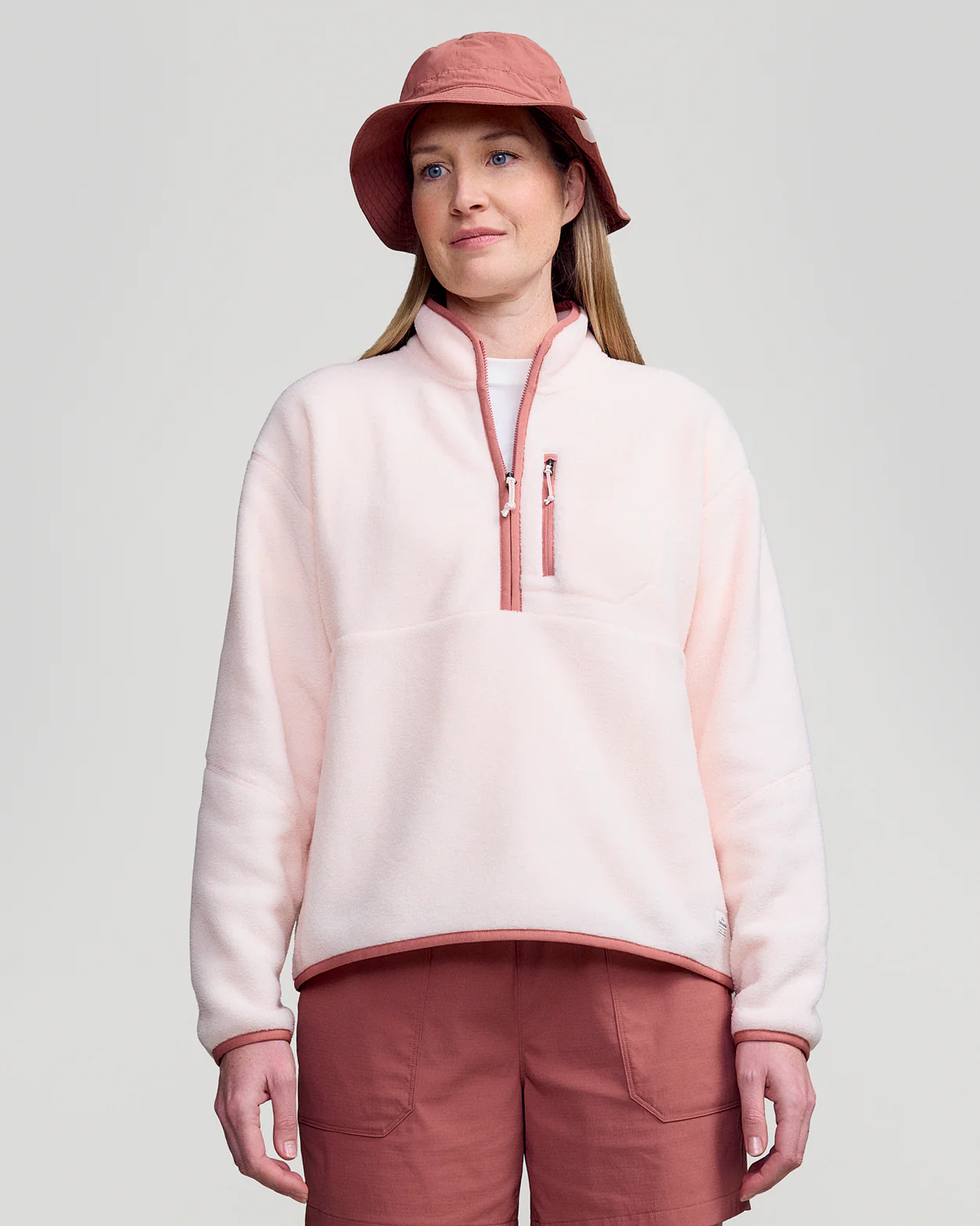 Women's Trailhead Fleece 1/4 Zip Pullover - Peachy - Image 6