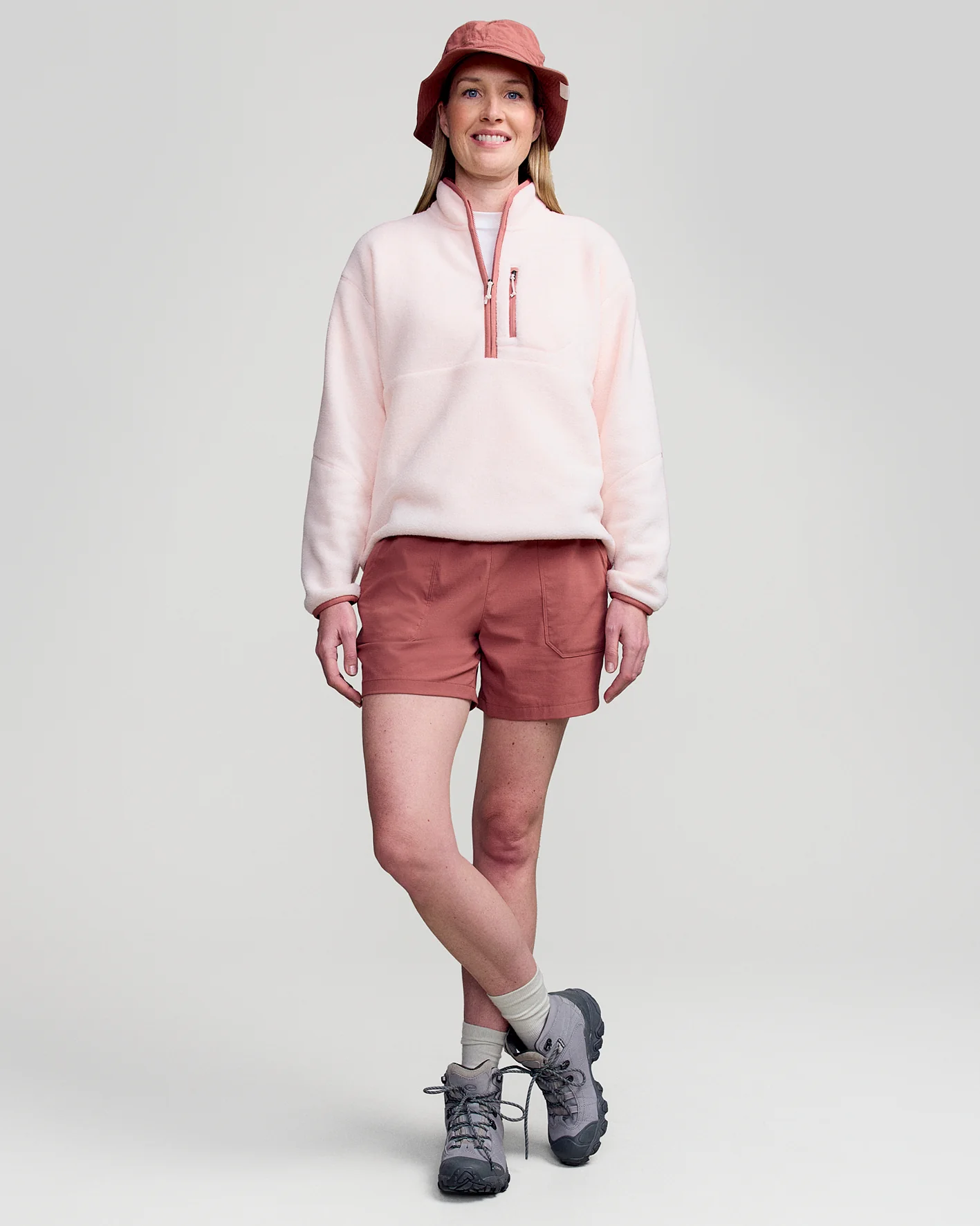 Women's Trailhead Fleece 1/4 Zip Pullover - Peachy - Image 7