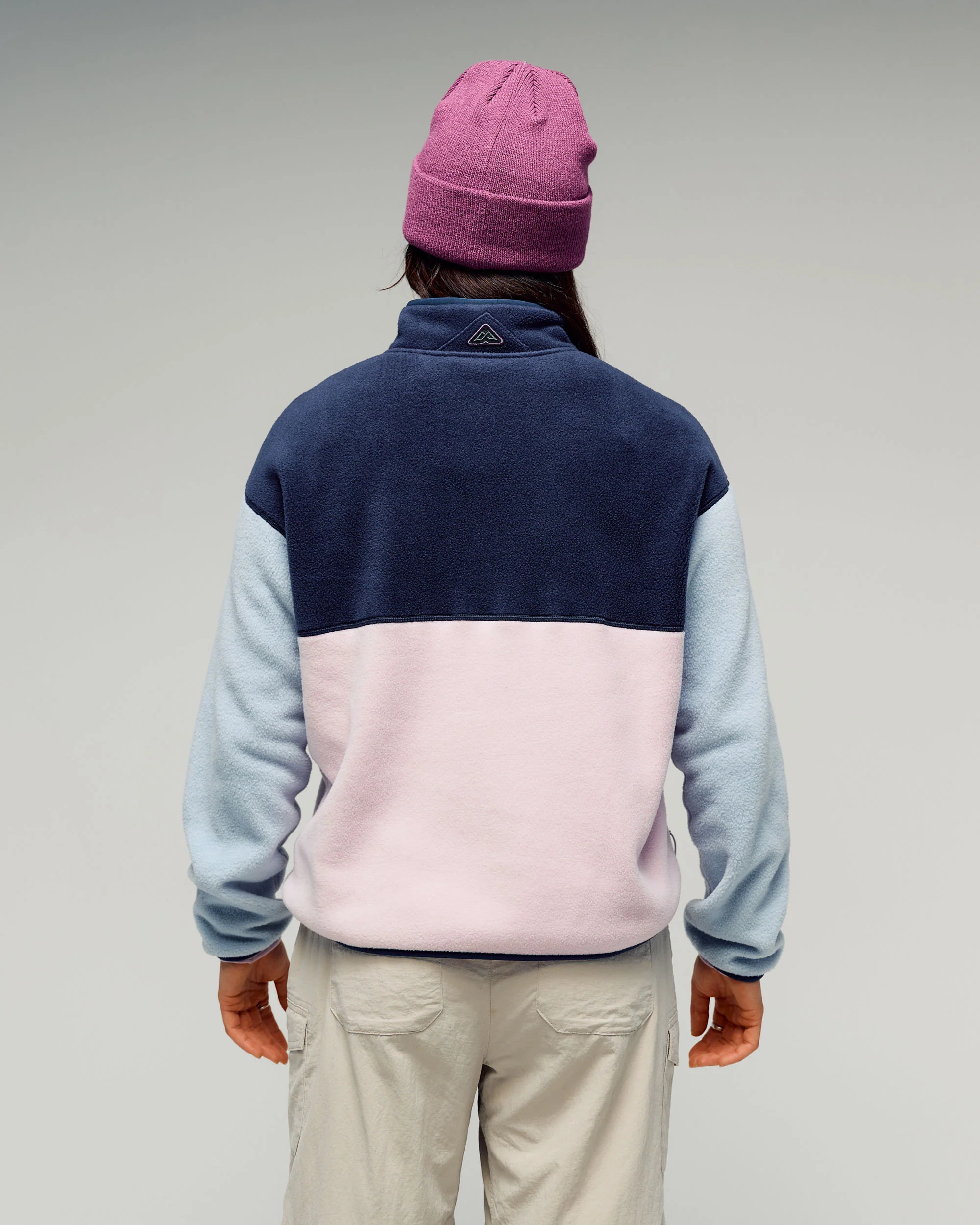 Women's Trailhead Fleece Heritage Pullover - Tech Blue/Stardust/Pure Navy - Image 3