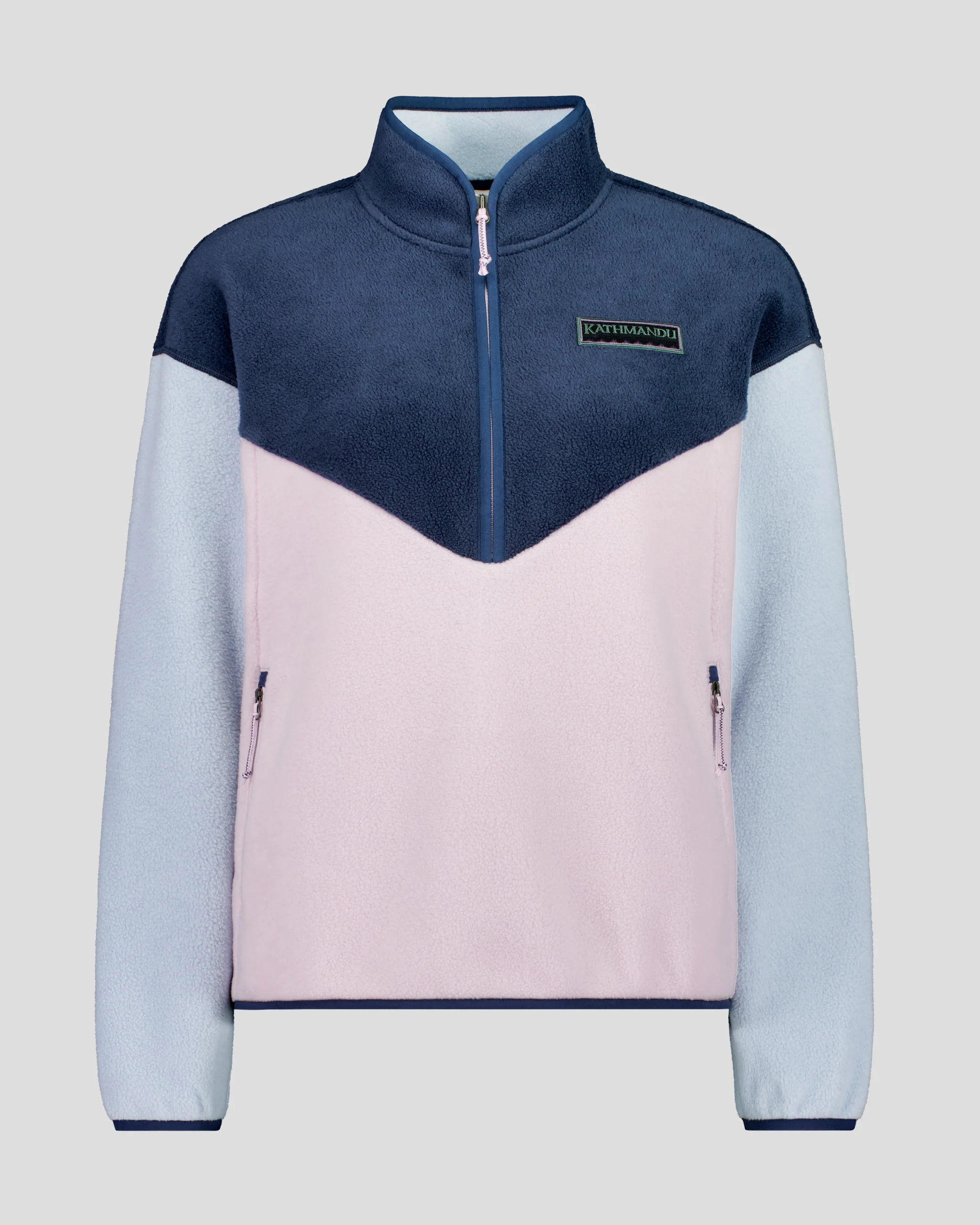 Women's Trailhead Fleece Heritage Pullover - Tech Blue/Stardust/Pure Navy - Image 6