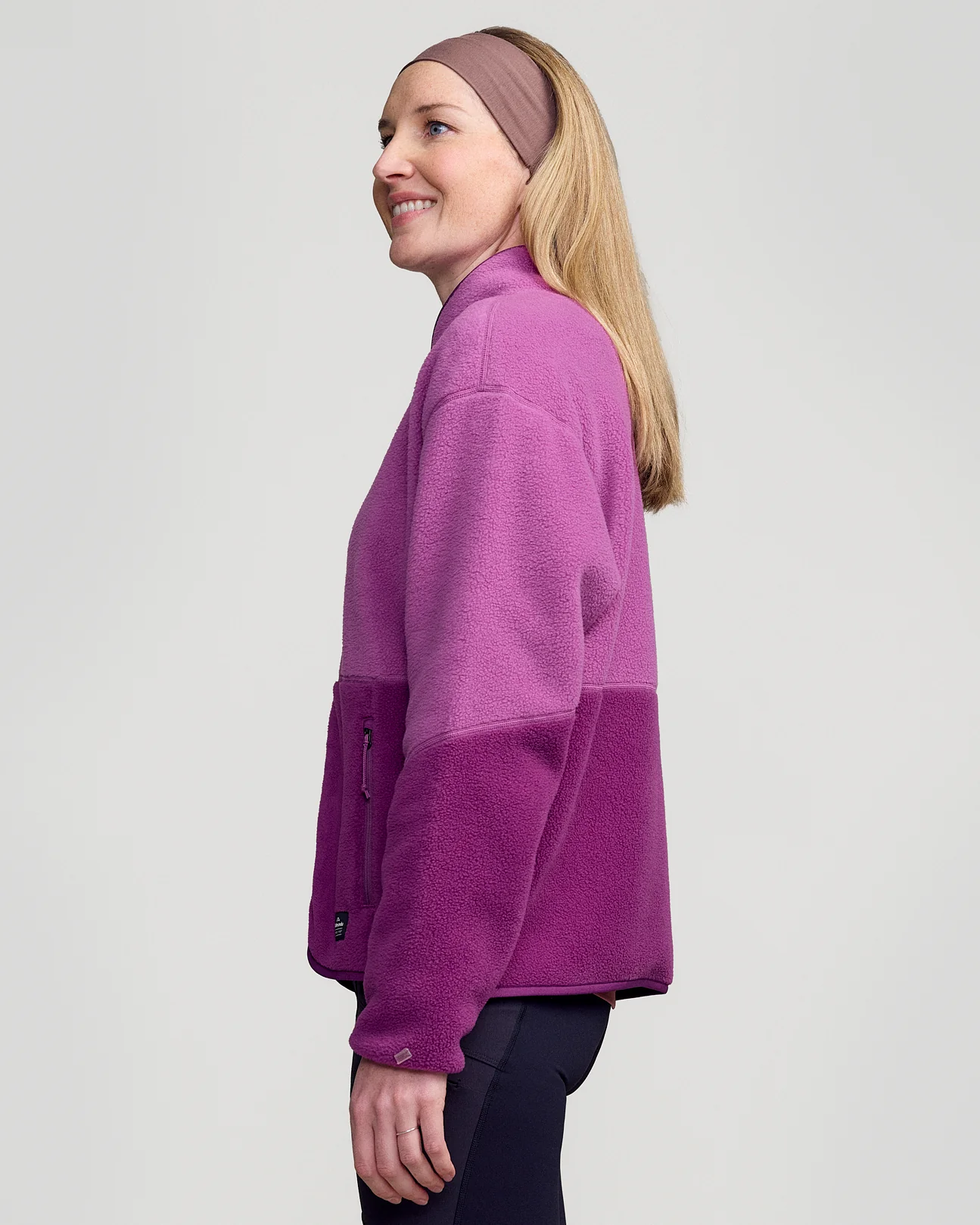 Women's Trailhead Fleece Jacket - Berry/Washed Berry - Image 3