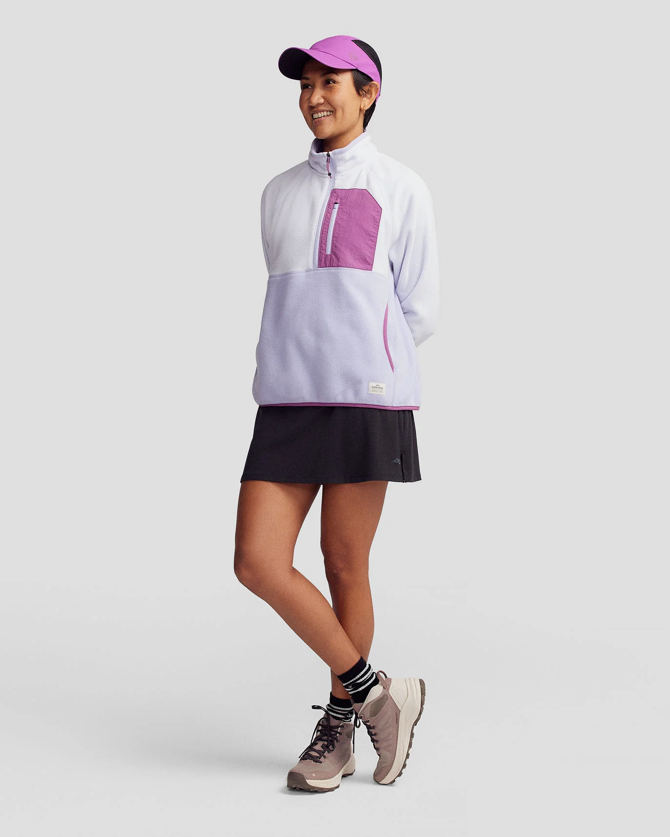Women’s Trailhead Fleece Lightweight Pullover  -  Lilac/Bright Lilac - Image 2