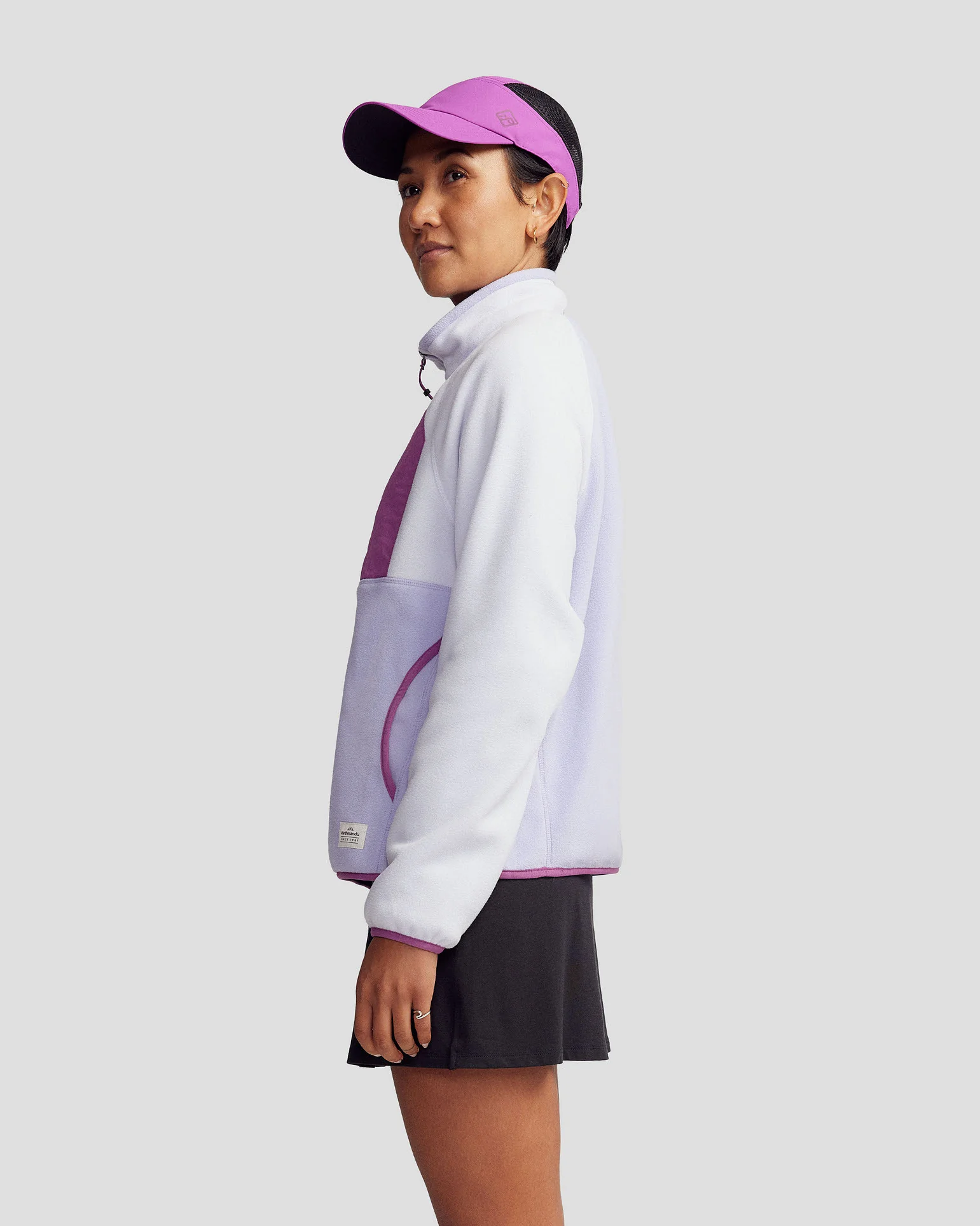 Women’s Trailhead Fleece Lightweight Pullover  -  Lilac/Bright Lilac - Image 3