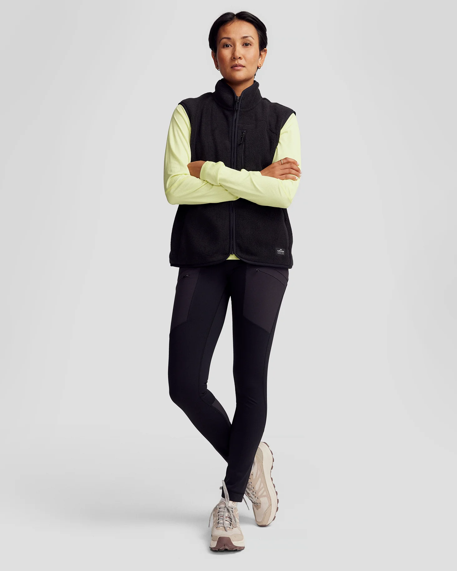 Women’s Trailhead Fleece Vest - Black Stingray - Image 2