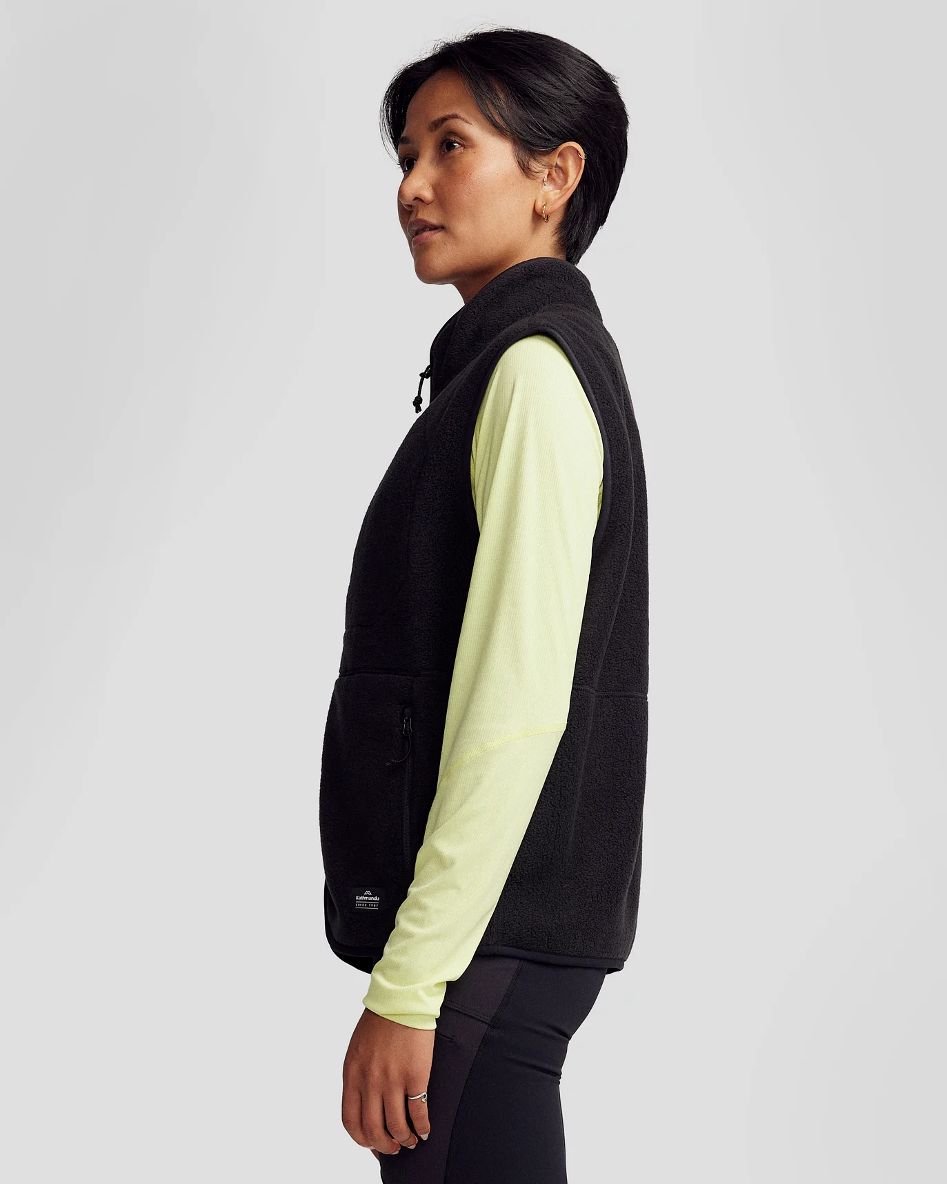 Women’s Trailhead Fleece Vest - Black Stingray - Image 4
