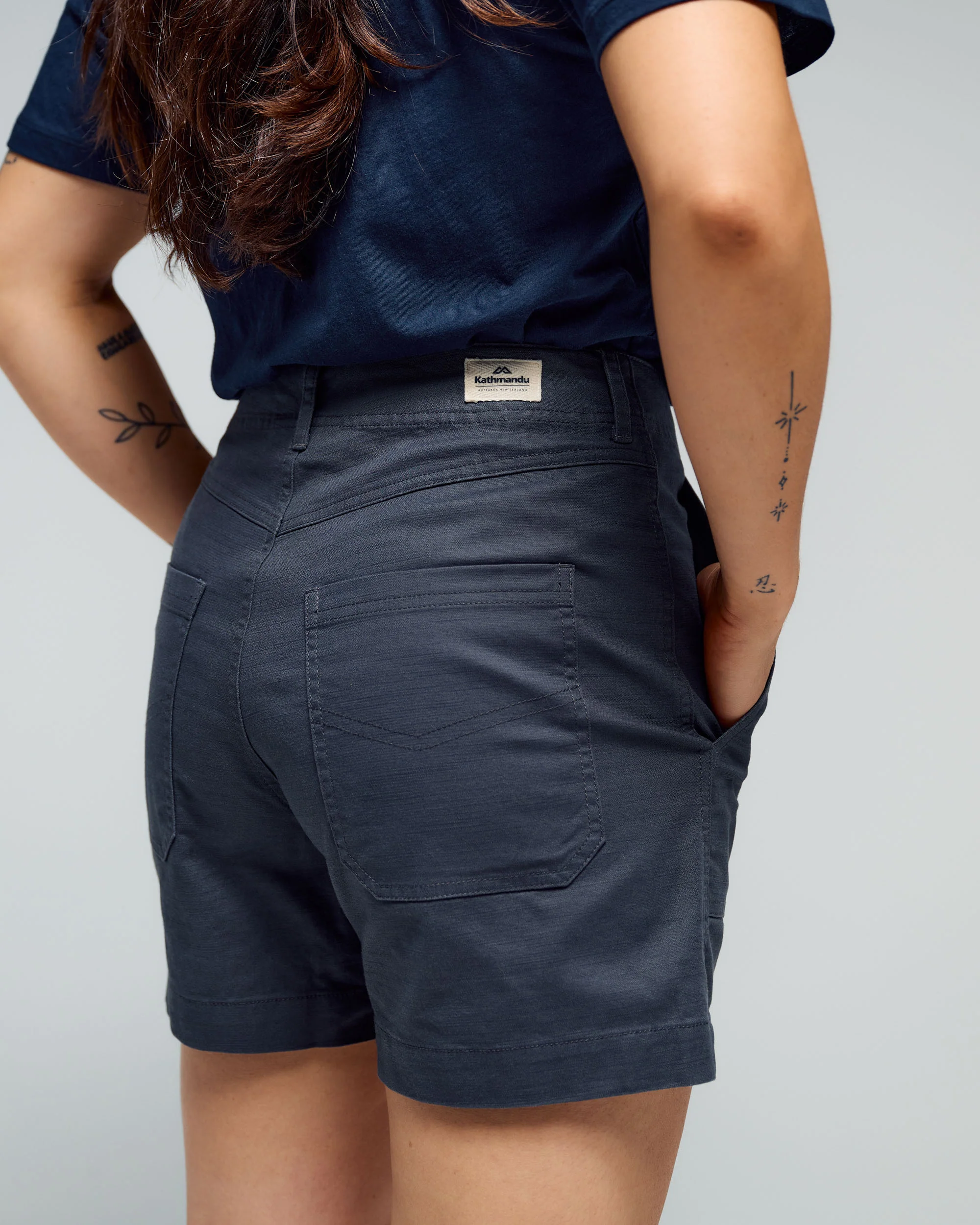 Women’s Weekend Cotton Shorts  -  Shale - Image 3