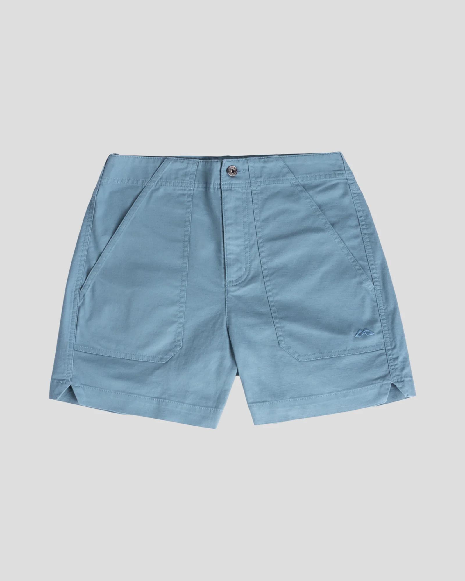 Women’s Weekend Cotton Shorts  -  Washed Blue - Image 6