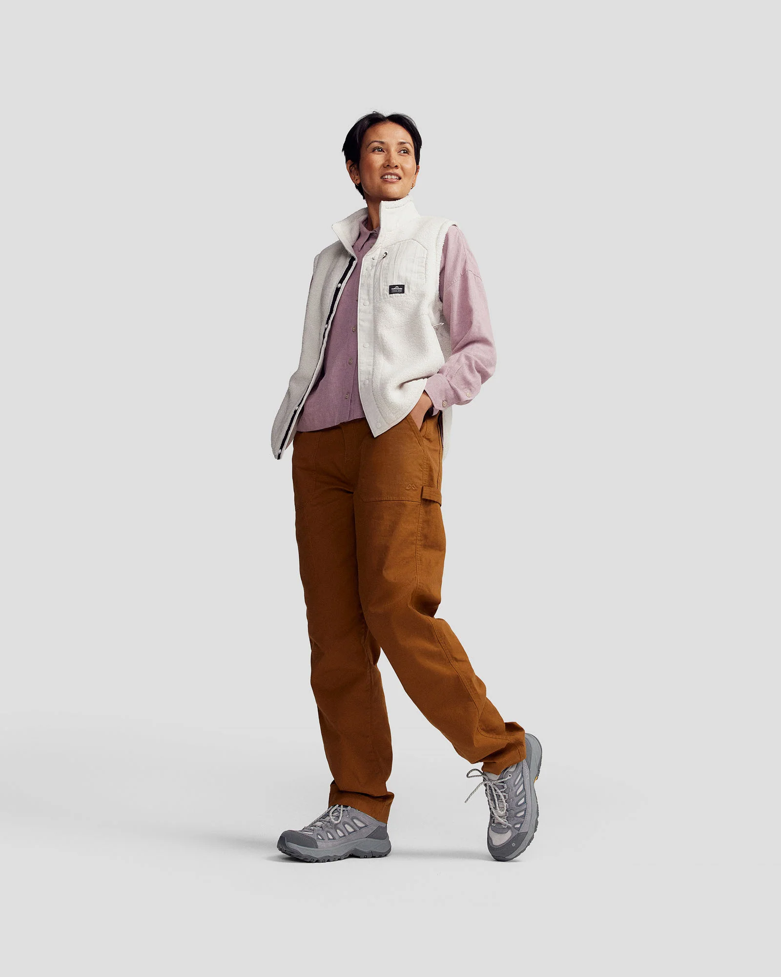 Women’s Weekend Natural Long Sleeve Shirt  -  Thistle Chambray - Image 2