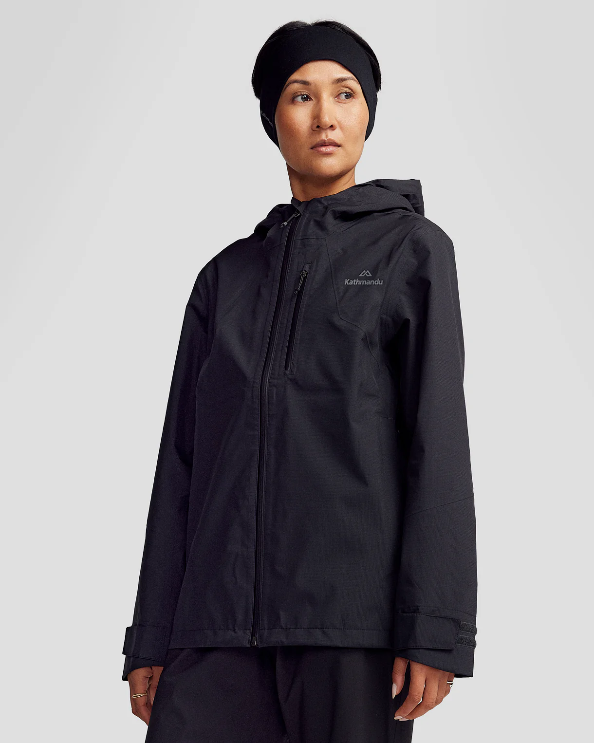 Women’s Ridge 3L GORE-TEX Rain Jacket - Black Stingray - Image 3