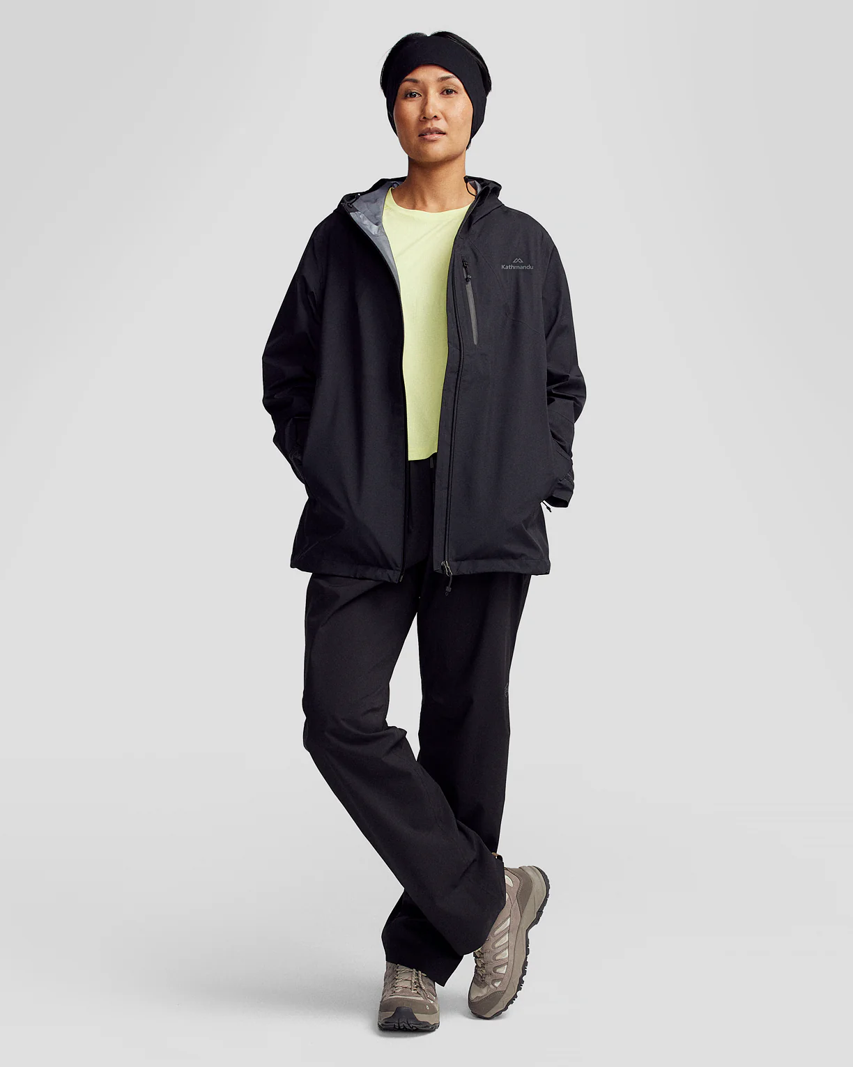 Women’s Ridge 3L GORE-TEX Rain Jacket - Black Stingray - Image 5