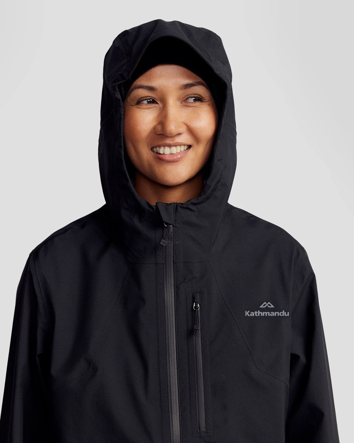 Women’s Ridge 3L GORE-TEX Rain Jacket - Black Stingray - Image 7