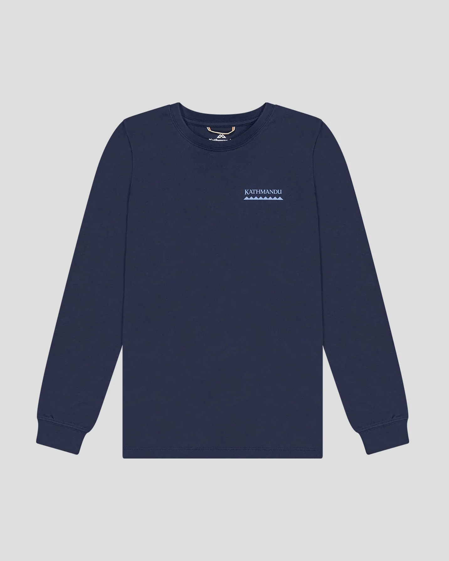 Youth Heritage Organic Cotton Long Sleeve T-shirt - Pure Navy - Image 4