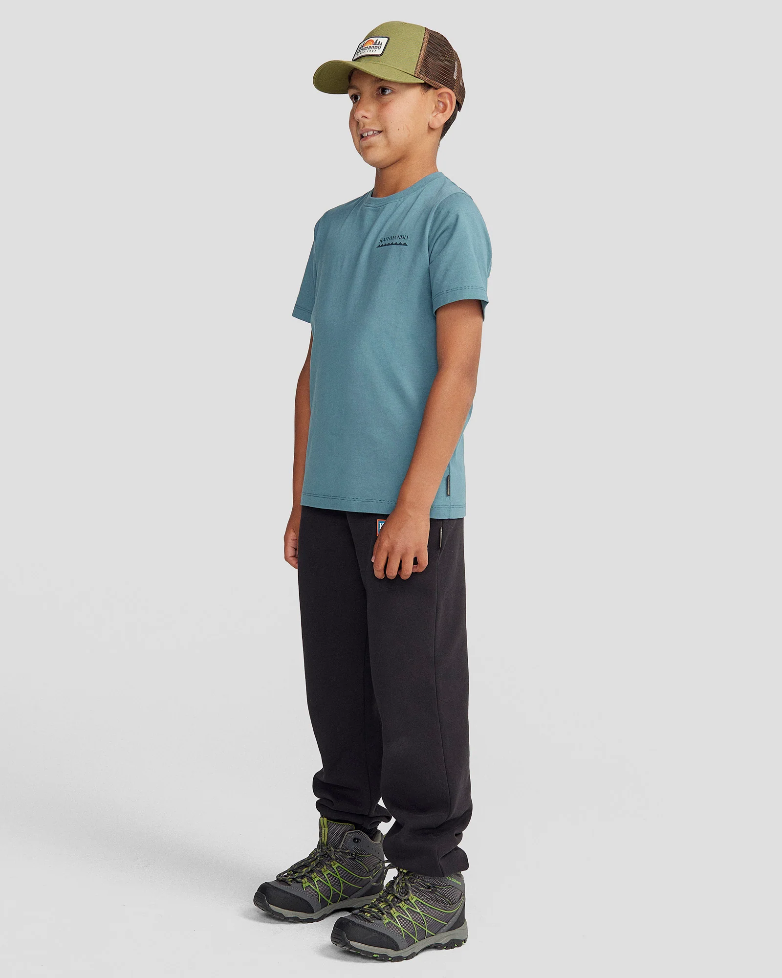 Youth Heritage Organic Cotton T-shirt - Washed Blue - Image 2