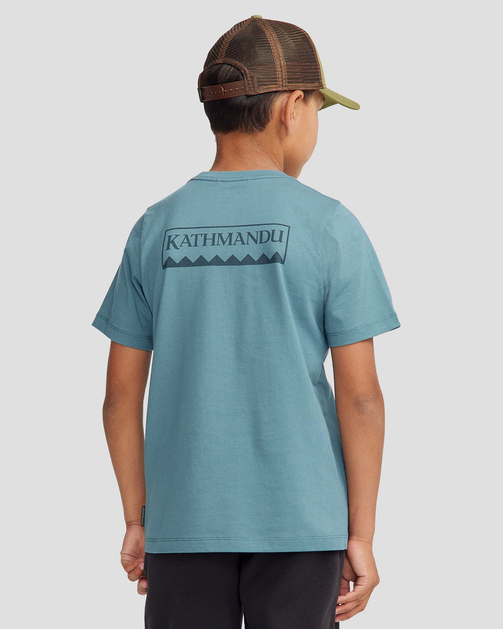 Youth Heritage Organic Cotton T-shirt - Washed Blue - Image 3