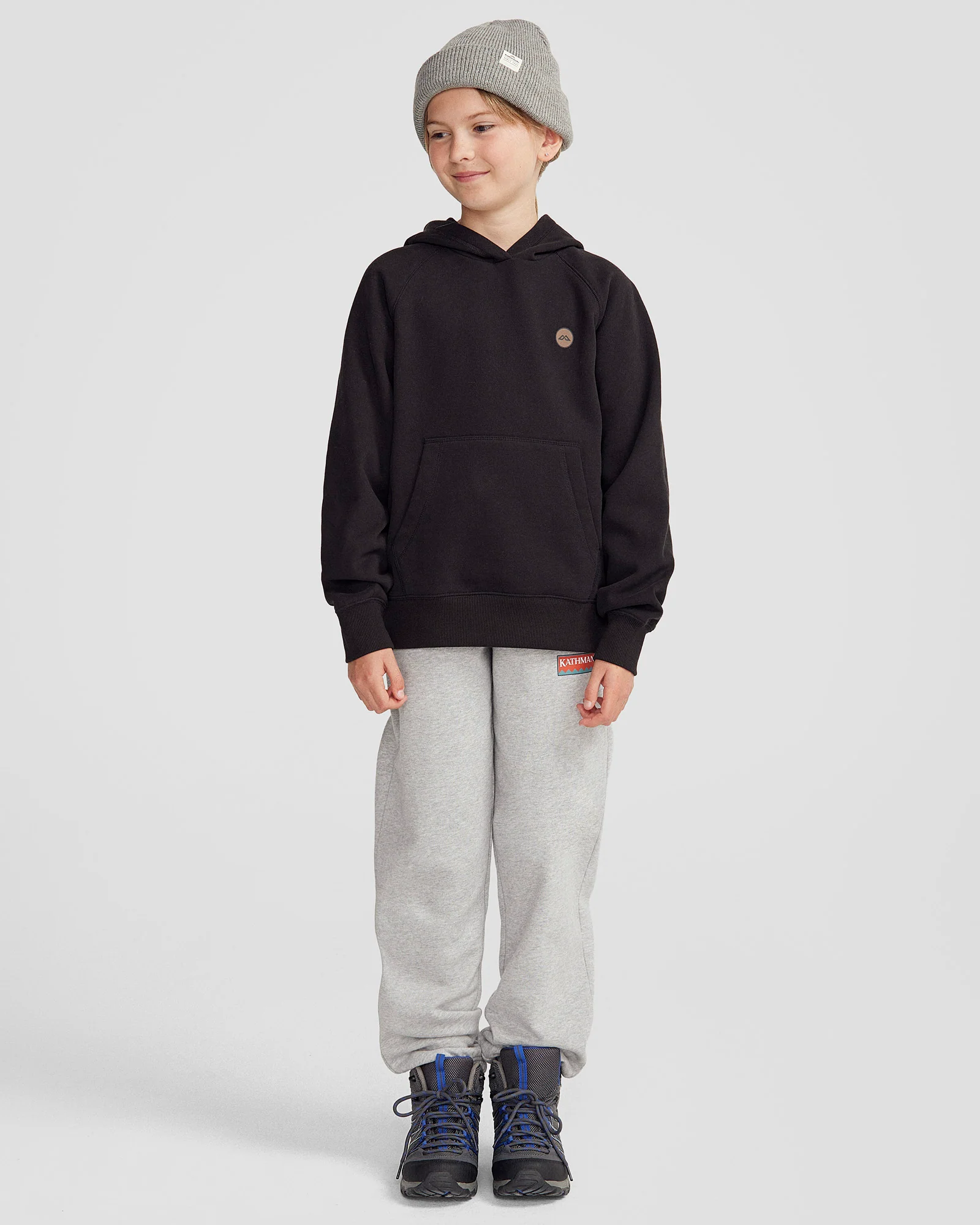 Youth Peak Hoodie - Black Stingray - Image 2