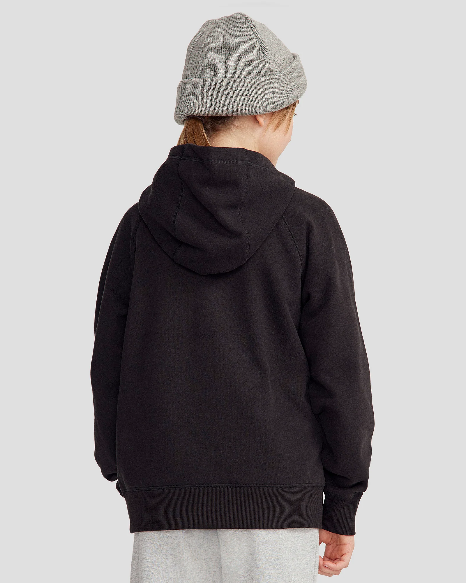 Youth Peak Hoodie - Black Stingray - Image 4