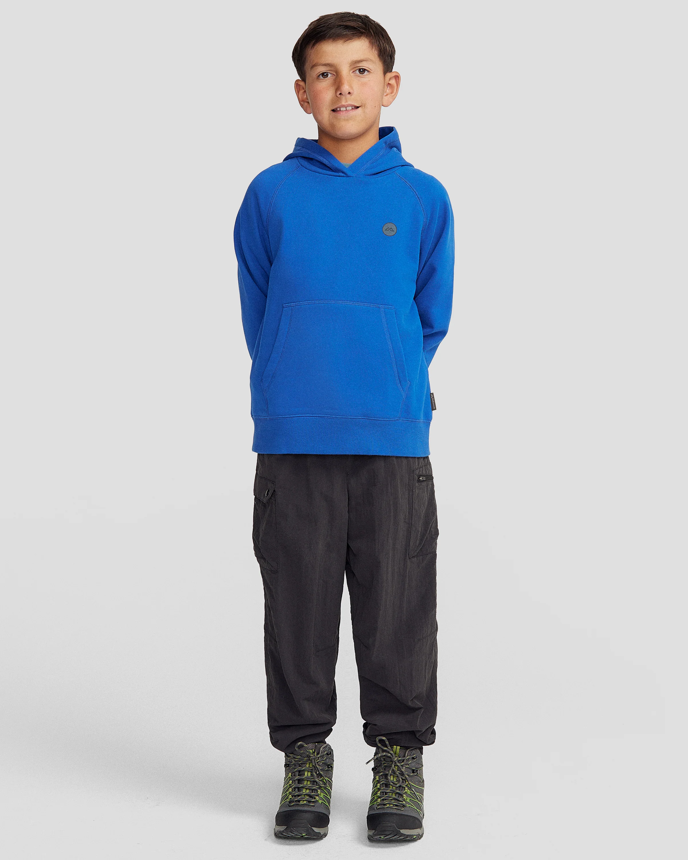 Youth Peak Brushed Hoodie - Peak Blue - Image 2