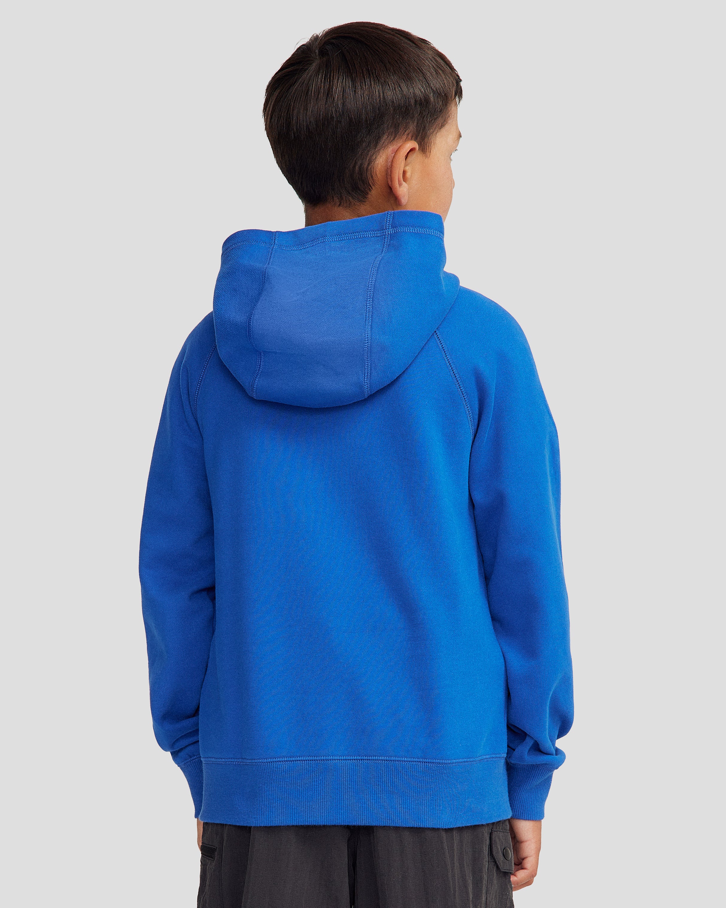 Youth Peak Brushed Hoodie - Peak Blue - Image 4