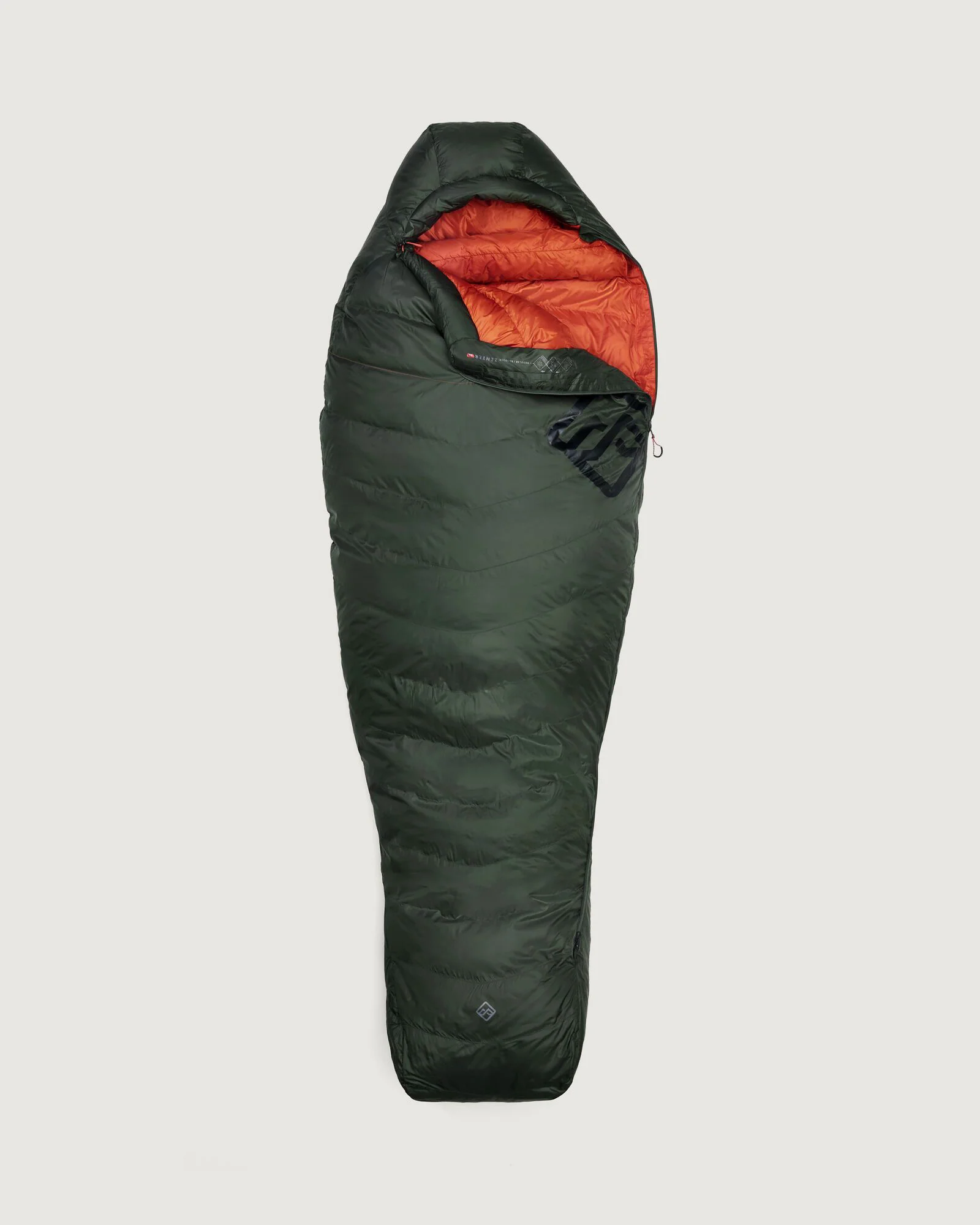Zenter -12°C Down Sleeping Bag - Regular - Dark Moss - Image 2