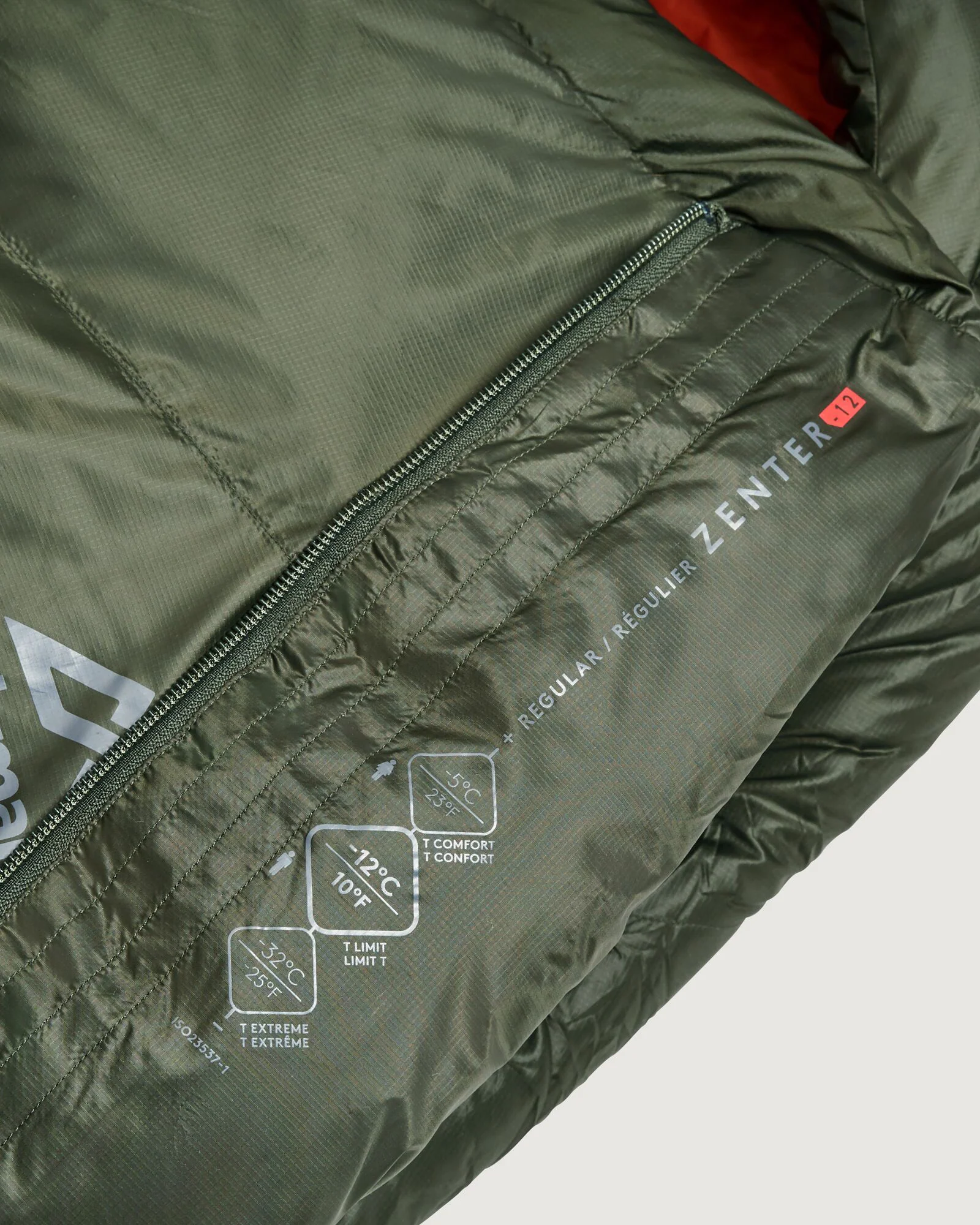 Zenter -12°C Down Sleeping Bag - Regular - Dark Moss - Image 5