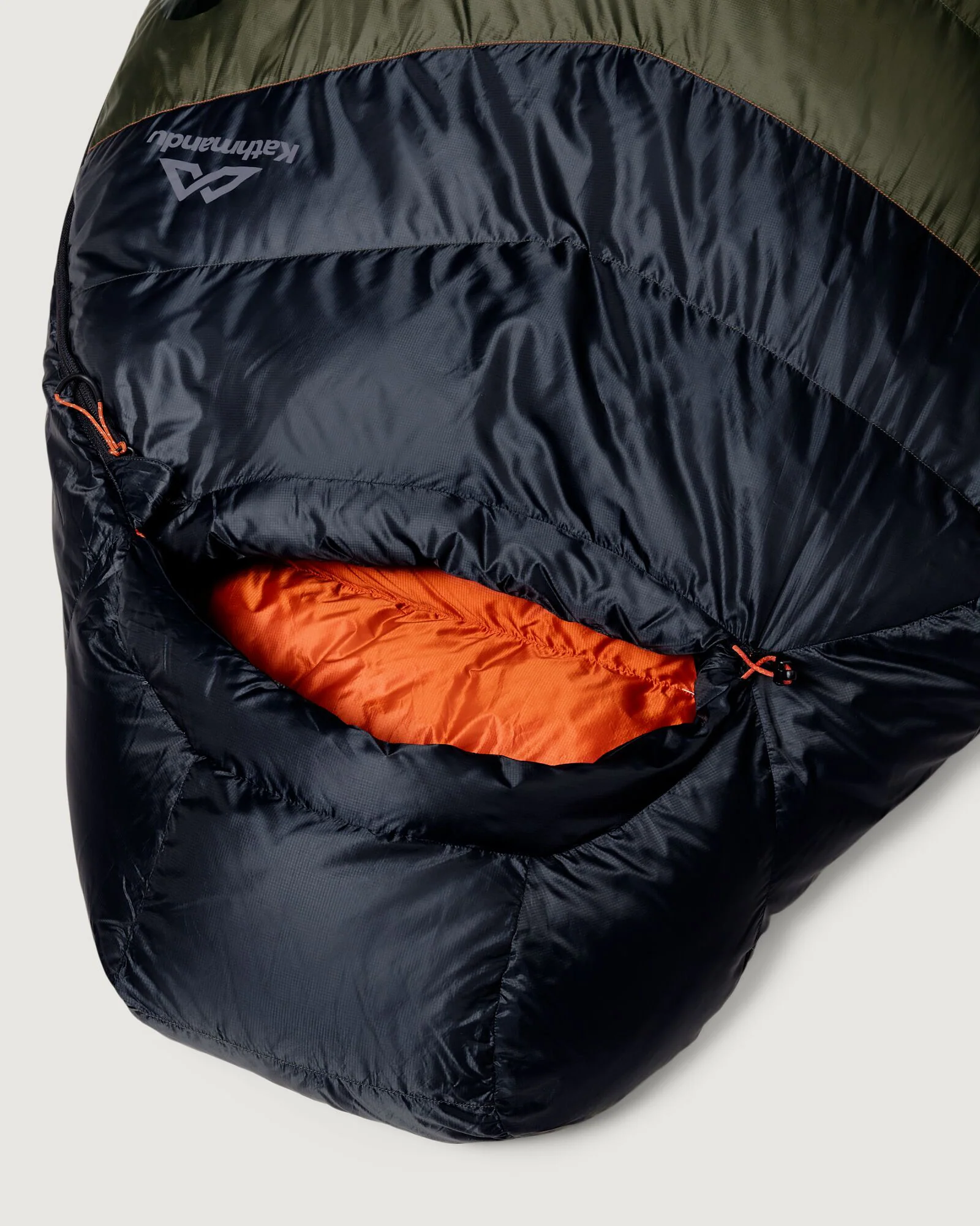 Zenter -8°C Down Sleeping Bag - Large - Dark Moss/Black Stingray - Image 3